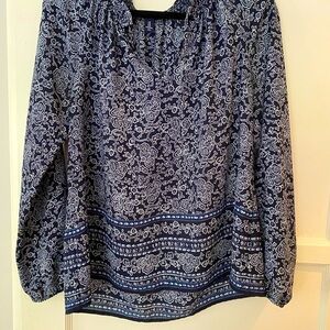 Gap Dressy Blouse/Dark Blue/SZ M